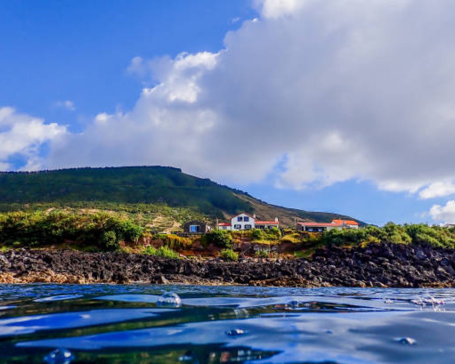 The coastline and ocean of Graciosa Island